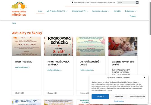 Zobrazit webové stránky Mateřská škola Znojmo Přímětice