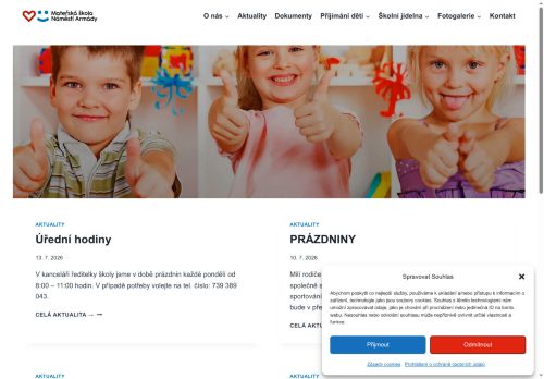 Zobrazit webové stránky Mateřská škola, Znojmo, nám. Armády