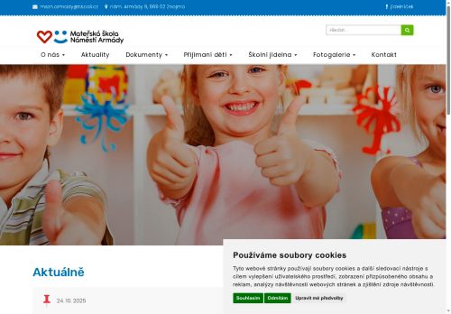 Zobrazit webové stránky Mateřská škola, Znojmo, nám. Armády