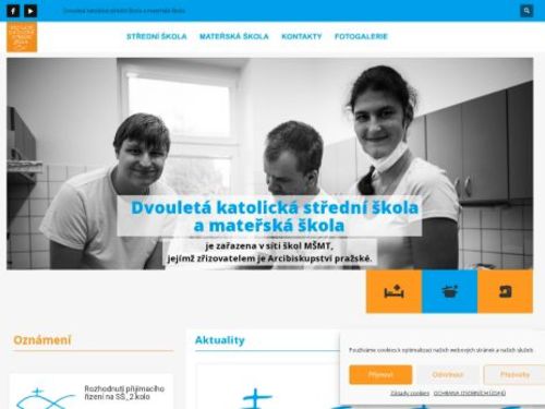 Dvouletá katolická střední škola a mateřská škola