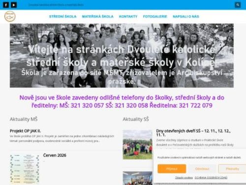 Dvouletá katolická střední škola a mateřská škola