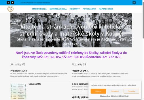 Zobrazit webové stránky Dvouletá katolická střední škola a mateřská škola