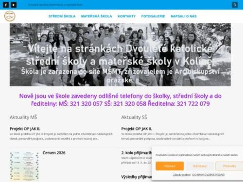 Dvouletá katolická střední škola a mateřská škola