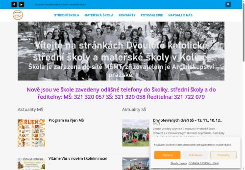 Zobrazit webové stránky Dvouletá katolická střední škola a mateřská škola