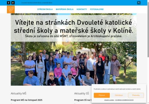 Zobrazit webové stránky Dvouletá katolická střední škola a mateřská škola