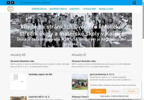 Zobrazit webové stránky Dvouletá katolická střední škola a mateřská škola