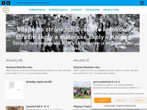 Dvouletá katolická střední škola a mateřská škola