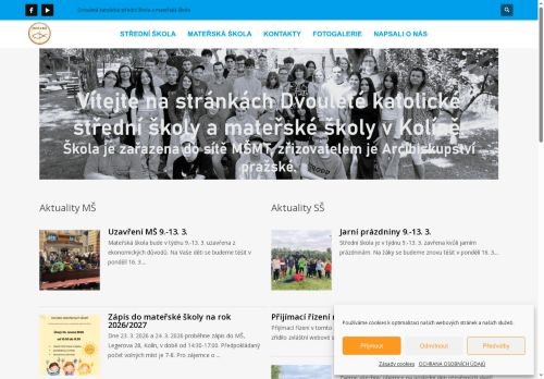 Zobrazit webové stránky Dvouletá katolická střední škola a mateřská škola