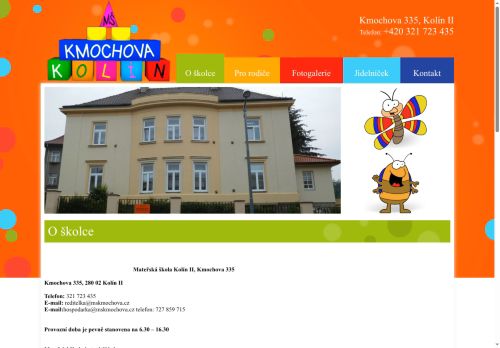 Zobrazit webové stránky Mateřská škola Kolín II, Kmochova