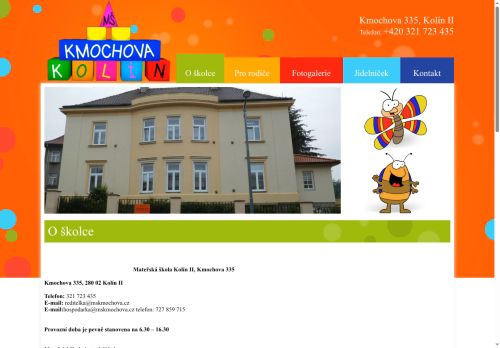 Zobrazit webové stránky Mateřská škola Kolín II, Kmochova