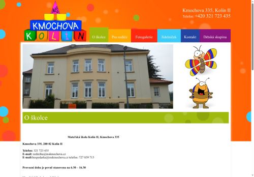 Zobrazit webové stránky Mateřská škola Kolín II, Kmochova