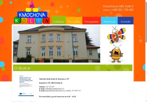 Zobrazit webové stránky Mateřská škola Kolín II, Kmochova