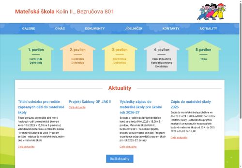 Zobrazit webové stránky Mateřská škola Kolín II., Bezručova