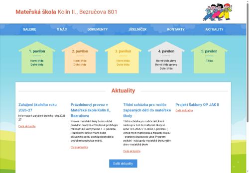 Zobrazit webové stránky Mateřská škola Kolín II., Bezručova