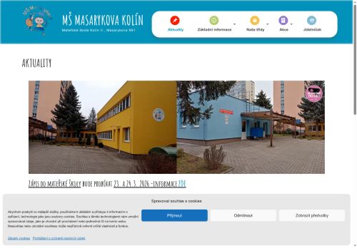 Zobrazit webové stránky Mateřská škola Kolín II., Masarykova