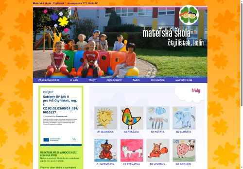 Zobrazit webové stránky Mateřská škola Kolín IV., Jeronýmova