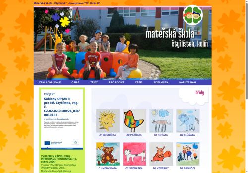 Zobrazit webové stránky Mateřská škola Kolín IV., Jeronýmova