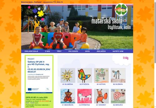 Zobrazit webové stránky Mateřská škola Kolín IV., Jeronýmova