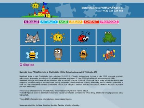 Mateřská škola POHÁDKA Kolín V., Chelčického