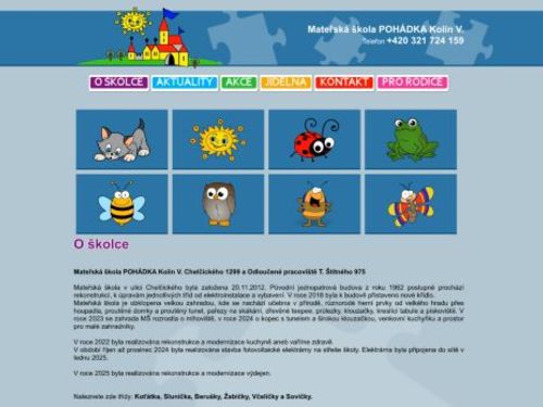 Mateřská škola POHÁDKA Kolín V., Chelčického