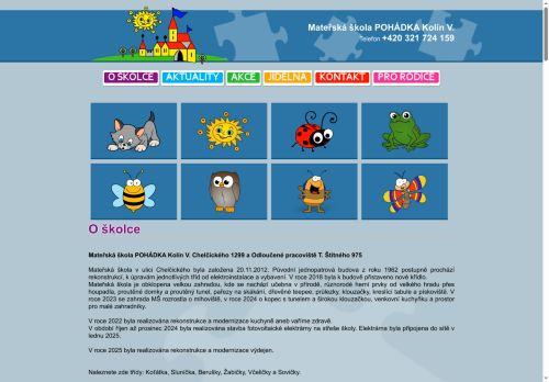 Mateřská škola POHÁDKA Kolín V., Chelčického 1299 nabízí práci na pozici učitel/ka MŠ v obci Kolín