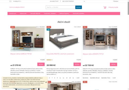 Zobrazit webové stránky Centrum nábytku GOLD 2