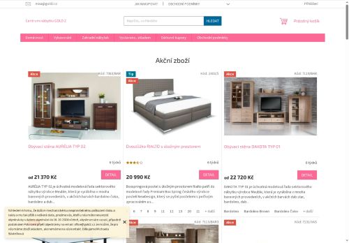 Zobrazit webové stránky Centrum nábytku GOLD 2