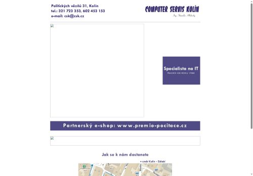 Zobrazit webové stránky Computer servis Kolín
