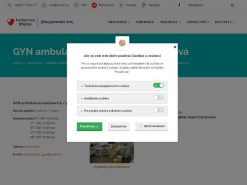 Všeobecná gynekologická ambulance Nemocnice Břeclav