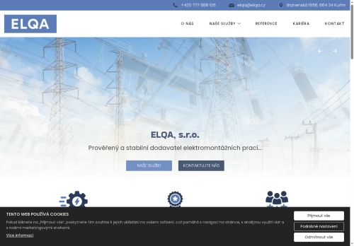 ELQA, s.r.o. nabízí práci na pozici Ostatní elektrotechnici a technici energetici (m/ž) v obci Kuřim