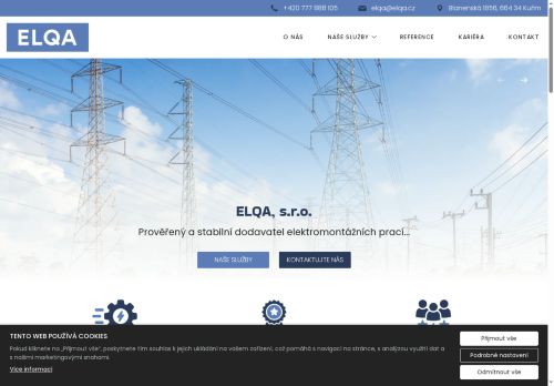 ELQA, s.r.o. nabízí práci na pozici Ostatní elektrotechnici a technici energetici (m/ž) v obci Kuřim