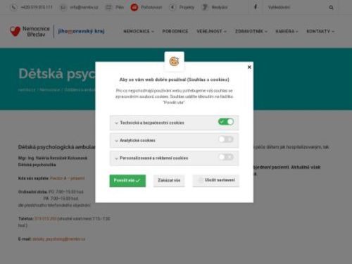 Dětská psychologická ambulance Nemocnice Břeclav - Mgr. Katrin Kadlecová