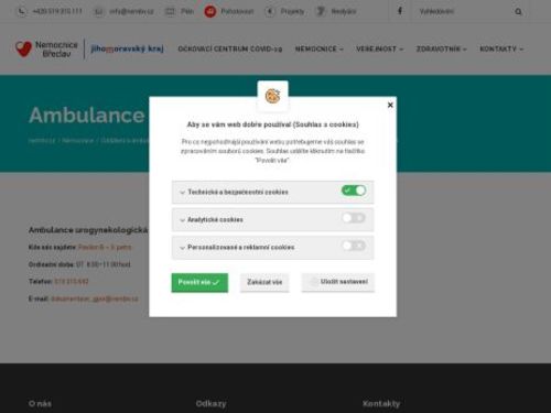 Ambulance urogynekologická Nemocnice Břeclav