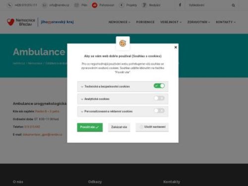 Ambulance urogynekologická Nemocnice Břeclav