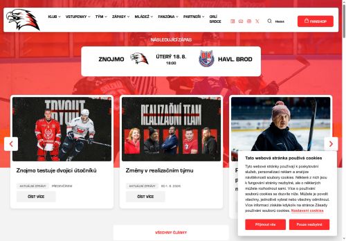 Zobrazit webové stránky Orli Znojmo