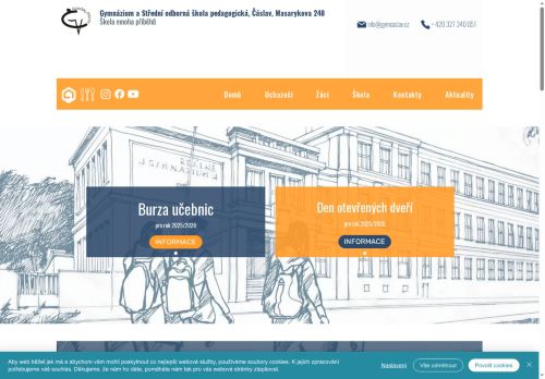 Zobrazit webové stránky Gymnázium a Střední odborná škola pedagogická, Čáslav