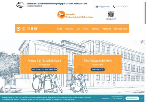 Zobrazit webové stránky Gymnázium a Střední odborná škola pedagogická, Čáslav