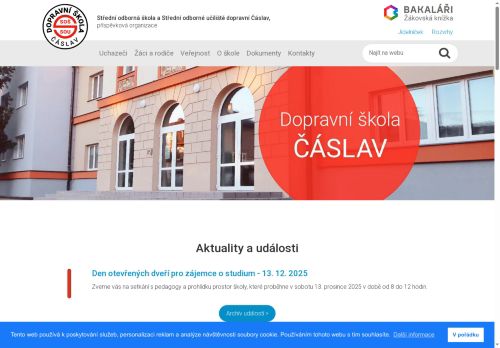 Zobrazit webové stránky Střední odborná škola a Střední odborné učiliště dopravní Čáslav