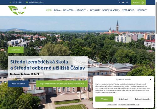 Zobrazit webové stránky Střední zemědělská škola Čáslav