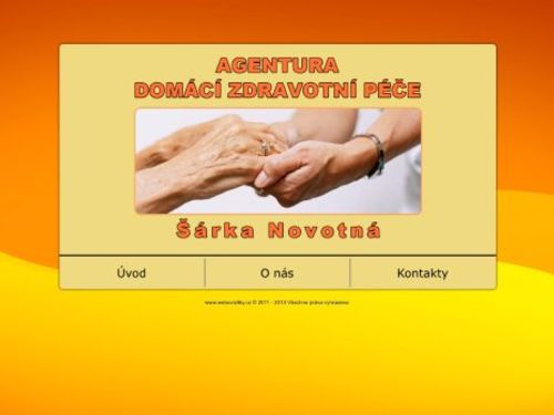 Agentura DOMÁCÍ ZDRAVOTNÍ PÉČE - Šárka Novotná