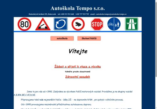 Zobrazit webové stránky Autoškola Tempo s.r.o.