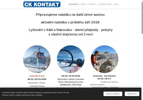 Zobrazit webové stránky CK KONTAKT, s.r.o.