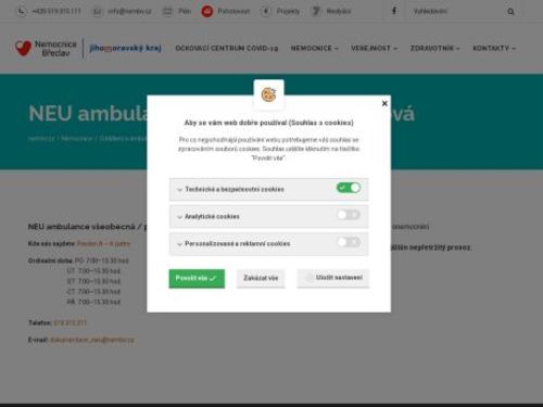 Všeobecná neurologická ambulance Nemocnice Břeclav