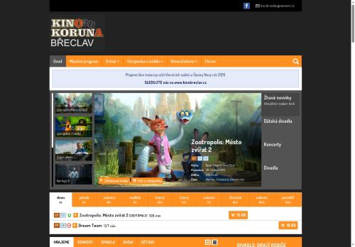Zobrazit webové stránky Kino Koruna