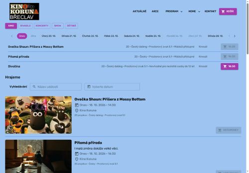 Zobrazit webové stránky Kino Koruna