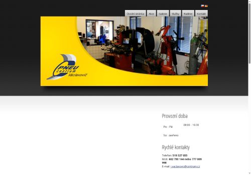 Zobrazit webové stránky Pneu centrum Václavovič