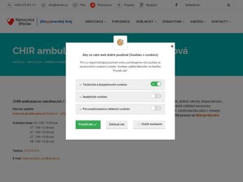Všeobecná chirurgická ambulance Nemocnice Břeclav