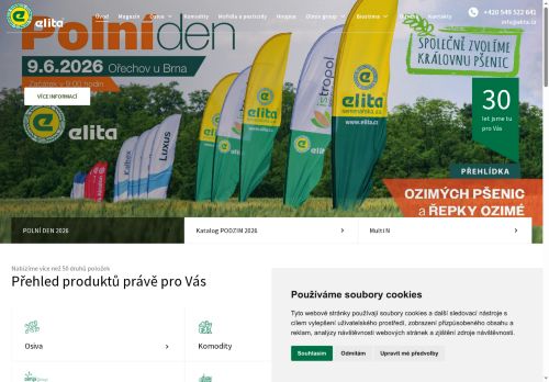 Zobrazit webové stránky Elita semenářská, a.s.