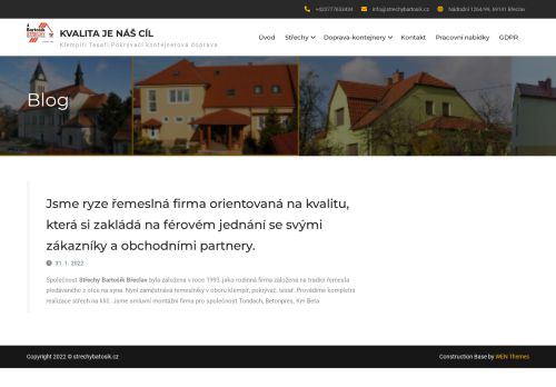 Zobrazit webové stránky Střechy Bartošík