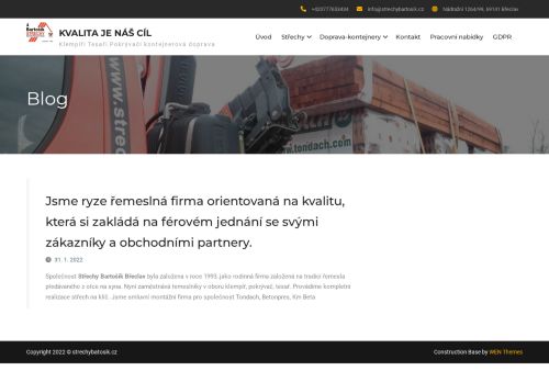 Zobrazit webové stránky Střechy Bartošík